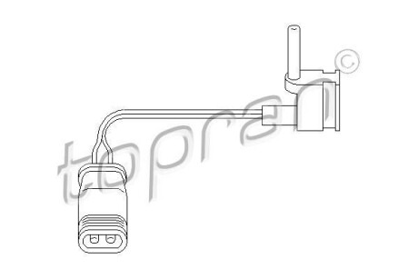 Датчик зносу гальмівних колодок TOPRAN TOPRAN / HANS PRIES 401202 (фото 1)