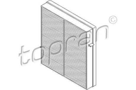 Фільтр повітря (салону) TOPRAN TOPRAN / HANS PRIES 401383