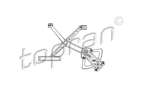 Подъемное устройство для окон TOPRAN / HANS PRIES 401 427