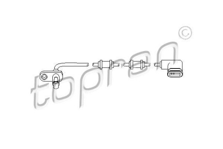 Датчик частоти обертання колеса TOPRAN TOPRAN / HANS PRIES 401546