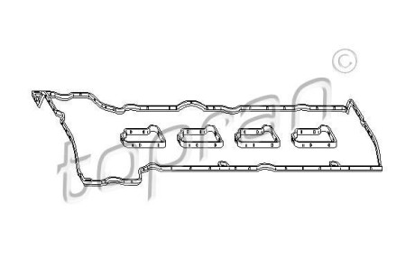 Комплект прокладок, крышка головки цилиндра TOPRAN / HANS PRIES 407879