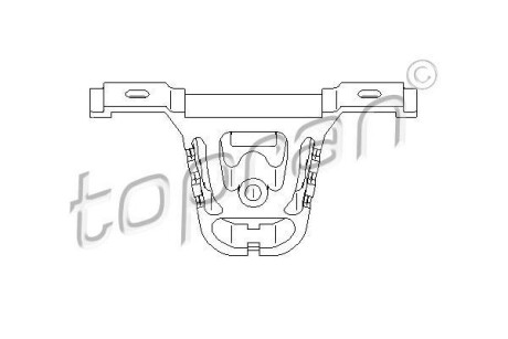 Кронштейн, глушитель TOPRAN TOPRAN / HANS PRIES 500176