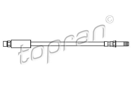 Шланг гальмівний TOPRAN TOPRAN / HANS PRIES 500196