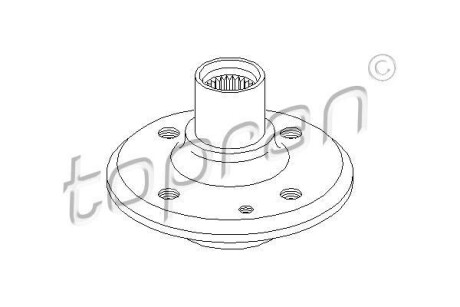 Ступиця колеса TOPRAN TOPRAN / HANS PRIES 500358