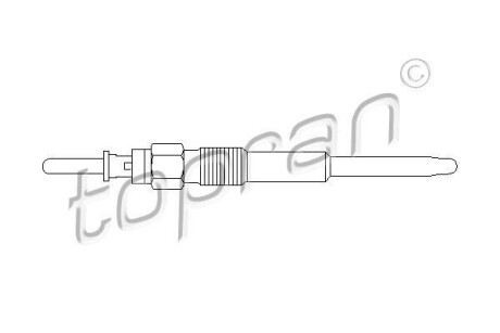 Свічка розжарювання TOPRAN TOPRAN / HANS PRIES 500640