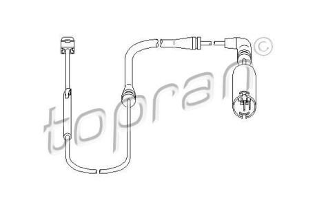 Датчик зносу гальмівних колодок TOPRAN TOPRAN / HANS PRIES 500659