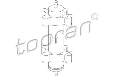 Фільтр палива TOPRAN TOPRAN / HANS PRIES 500741