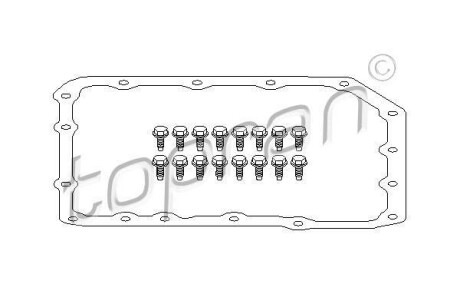Прокладка, маслянного поддона автоматическ. коробки передач TOPRAN TOPRAN / HANS PRIES 500784 (фото 1)