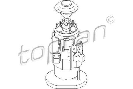 Насос палива TOPRAN TOPRAN / HANS PRIES 500815