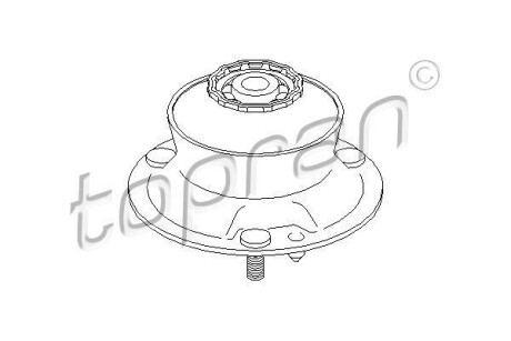 Опора амортизационной стойки TOPRAN / HANS PRIES 500835