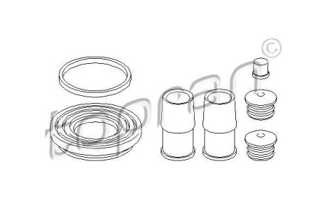 Ремкомплект супорта гальмівного TOPRAN TOPRAN / HANS PRIES 500955