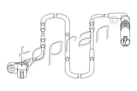 Датчик частоти обертання колеса TOPRAN TOPRAN / HANS PRIES 500980
