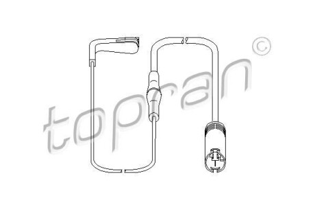 Сигнализатор, износ тормозных колодок TOPRAN / HANS PRIES 500995