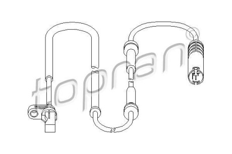 Датчик частоти обертання колеса TOPRAN TOPRAN / HANS PRIES 501077