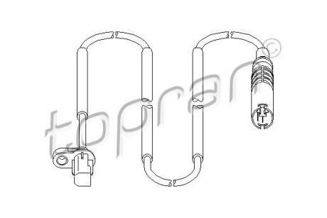 Датчик частоти обертання колеса TOPRAN TOPRAN / HANS PRIES 501078