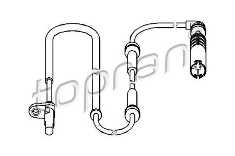 Датчик частоти обертання колеса TOPRAN TOPRAN / HANS PRIES 501080