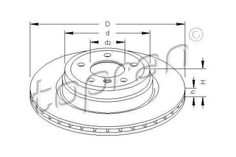 Гальмівний диск TOPRAN TOPRAN / HANS PRIES 501232