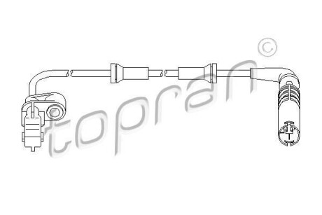 Датчик частоти обертання колеса TOPRAN TOPRAN / HANS PRIES 501236