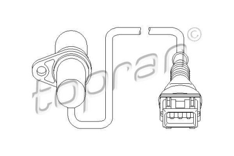 Датчик частоты вращения, управление двигателем TOPRAN TOPRAN / HANS PRIES 501444