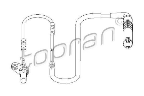 Датчик частоти обертання колеса TOPRAN TOPRAN / HANS PRIES 501457