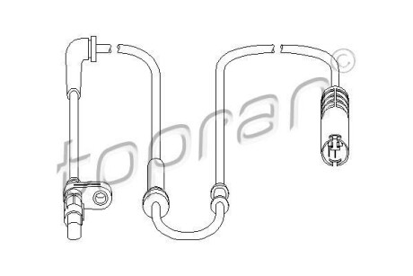 Датчик частоти обертання колеса TOPRAN TOPRAN / HANS PRIES 501458