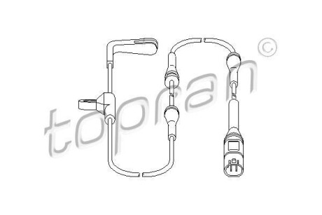 Датчик зносу гальмівних колодок TOPRAN TOPRAN / HANS PRIES 501616