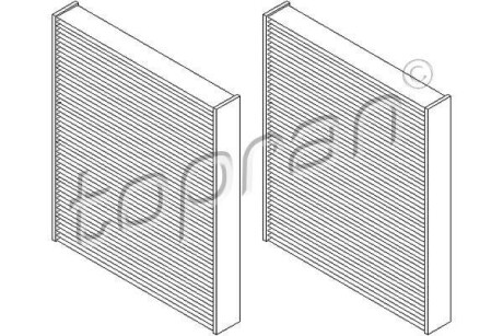 Фільтр салону TOPRAN TOPRAN / HANS PRIES 501647