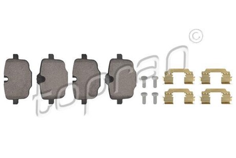 Set brake pads TOPRAN TOPRAN / HANS PRIES 502391