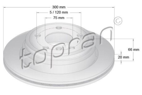 TARCZA HAM. BMW TOPRAN TOPRAN / HANS PRIES 503014