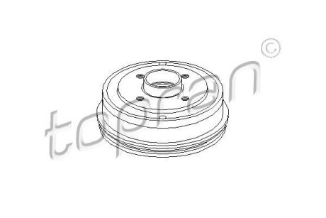 Тормозной барабан TOPRAN / HANS PRIES 700129