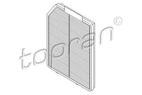 Фільтр повітря (салону) TOPRAN TOPRAN / HANS PRIES 700258
