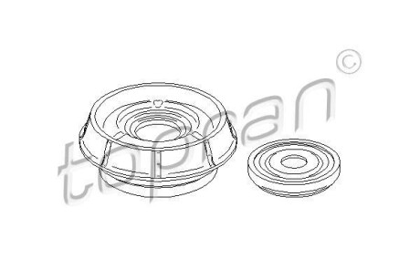Опора стойки амортизатора TOPRAN / HANS PRIES 700350