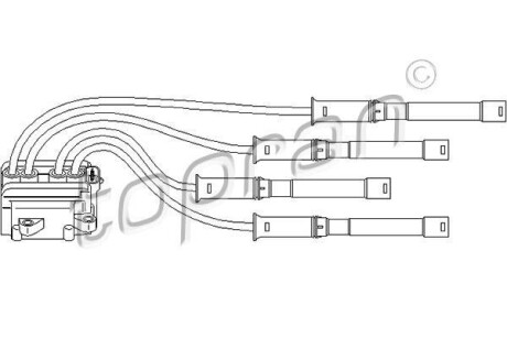Элемент катушки зажигания TOPRAN / HANS PRIES 700471