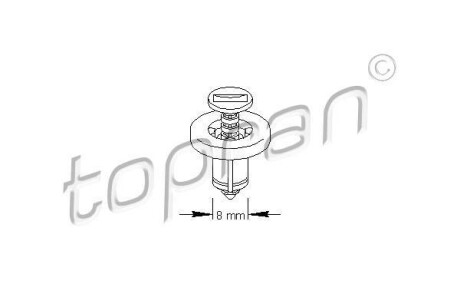 Распорная заклепка TOPRAN / HANS PRIES 700 595