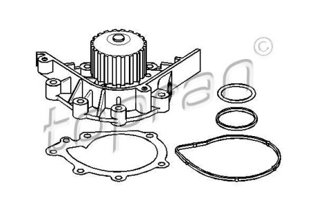 Насос води TOPRAN TOPRAN / HANS PRIES 720168