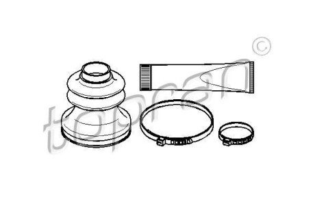 Пильовик привідного валу (набір) TOPRAN TOPRAN / HANS PRIES 721151