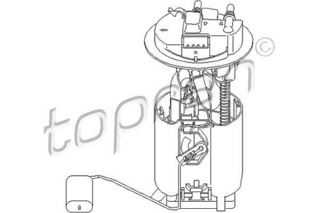 Насос палива TOPRAN TOPRAN / HANS PRIES 721477
