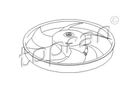 Вентилятор радиатора TOPRAN TOPRAN / HANS PRIES 721518
