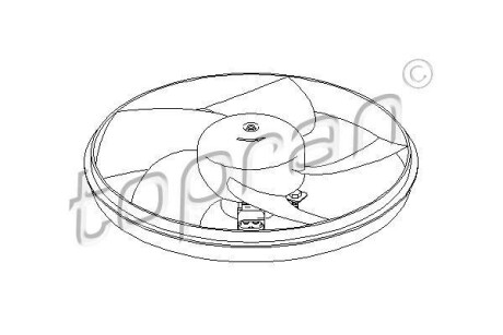 Вентилятор, охлаждение двигателя TOPRAN TOPRAN / HANS PRIES 721530