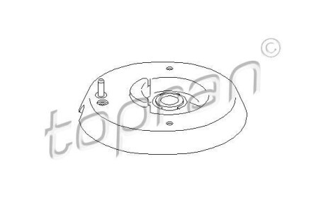 Опора стійка амортизатора TOPRAN TOPRAN / HANS PRIES 721809