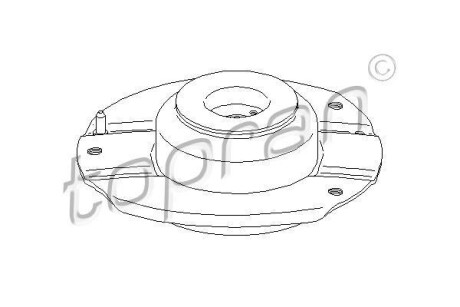 Опора стійка амортизатора TOPRAN TOPRAN / HANS PRIES 721811