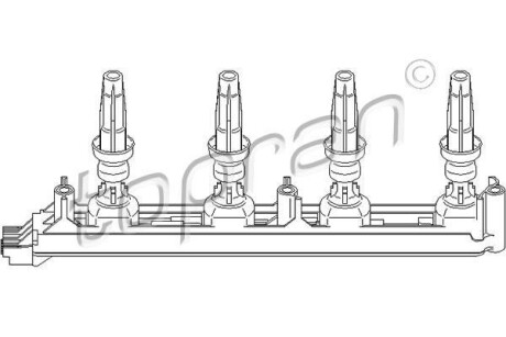 Катушка зажигания TOPRAN / HANS PRIES 721907