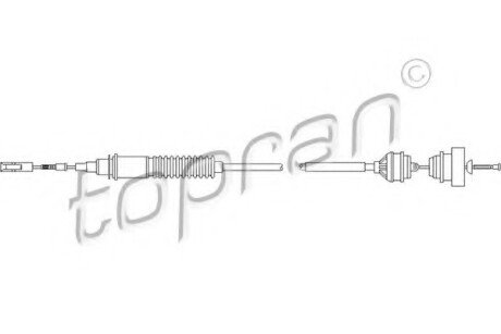 Трос зчеплення ZN TOPRAN / HANS PRIES 722110