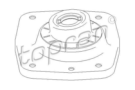Опора стійка амортизатора TOPRAN TOPRAN / HANS PRIES 722360