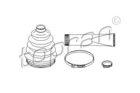 Пильовик привідного валу (набір) TOPRAN TOPRAN / HANS PRIES 722475