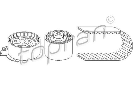 Комплект ГРМ (ремінь + ролик) TOPRAN TOPRAN / HANS PRIES 722797