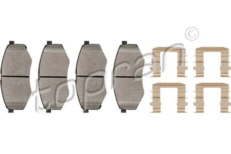 Гальмівні колодки (набір) TOPRAN TOPRAN / HANS PRIES 820795
