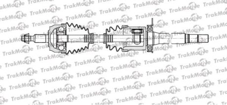 VW Полуось прав L=1026,5mm 38/37 зуб. MULTIVAN V 2.0 TDI 09-15, TRANSPORTER V 2.0 BiTDI 09-15 Trakmotive 30-1119