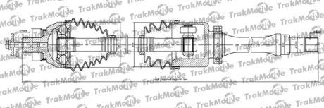 FORD Приводной вал передн. прав. GALAXY II, MONDEO IV, S-MAX 2.0 TDCi 05- Trakmotive 30-1141