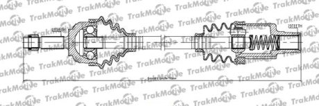 Піввісь (передня) Renault Logan/Sandero 04- (R) (21x23x760) Trakmotive 301218